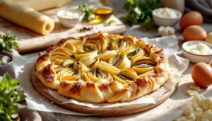 TORTA di CARCIOFI e parmigiano: rustico veloce con sfoglia