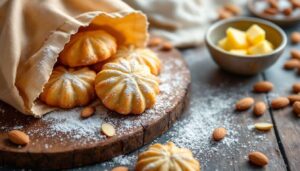 Biscotti da tè alla mandorla: frolla montata con sac à poche, friabili e dorati