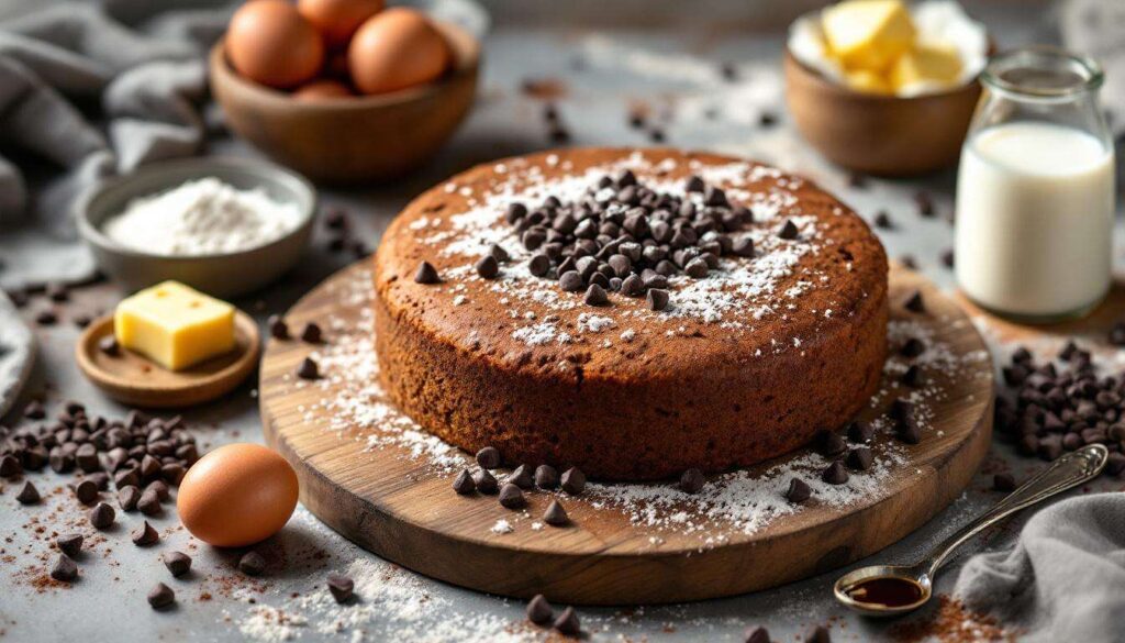 Torta al Cacao con Gocce di Cioccolato