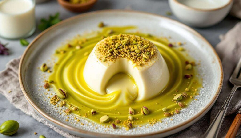 Panna cotta al pistacchio: vellutata, raffinata e pronta con pochi passaggi