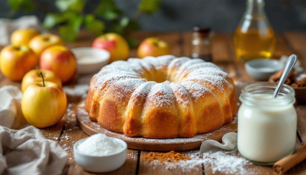 Torta Mele e Yogurt Soffice e Alta