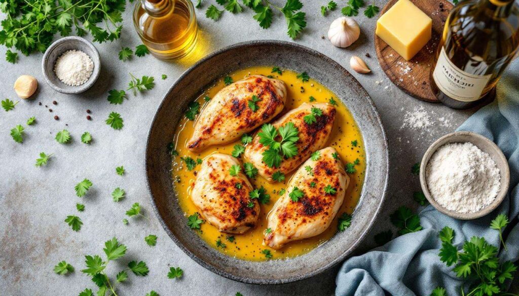 Petto di pollo in padella al vino bianco: tenero e con una salsina veloce